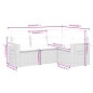vidaXL 4-tlg. Garten-Sofagarnitur mit Kissen Beige Poly Rattan vidaXL 4-tlg. Garten-Sofagarnitur mit Kissen Beige Poly Rattan