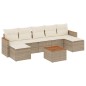 vidaXL 8-tlg. Garten-Sofagarnitur mit Kissen Beige Poly Rattan vidaXL 8-tlg. Garten-Sofagarnitur mit Kissen Beige Poly Rattan