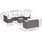 vidaXL 10-tlg. Garten-Sofagarnitur mit Kissen Beige Poly Rattan vidaXL 10-tlg. Garten-Sofagarnitur mit Kissen Beige Poly Rattan