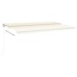 vidaXL Markise Automatisch Einziehbar 600x350 cm Creme vidaXL Markise Automatisch Einziehbar 600x350 cm Creme