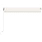 vidaXL Markise Automatisch Einziehbar 450x350 cm Creme vidaXL Markise Automatisch Einziehbar 450x350 cm Creme