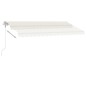 vidaXL Standmarkise Automatisch 400x350 cm Cremeweiß vidaXL Standmarkise Automatisch 400x350 cm Cremeweiß