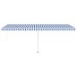 vidaXL Standmarkise Automatisch 600x350 cm Blau/Weiß vidaXL Standmarkise Automatisch 600x350 cm Blau/Weiß