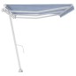 vidaXL Standmarkise Automatisch 600x350 cm Blau/Weiß vidaXL Standmarkise Automatisch 600x350 cm Blau/Weiß