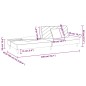 vidaXL Schlafsofa 2-Sitzer mit 2 Kissen Hellgrau Stoff vidaXL Schlafsofa 2-Sitzer mit 2 Kissen Hellgrau Stoff
