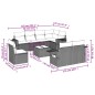 vidaXL 9-tlg. Garten-Sofagarnitur mit Kissen Schwarz Poly Rattan vidaXL 9-tlg. Garten-Sofagarnitur mit Kissen Schwarz Poly Rattan