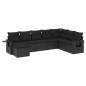 vidaXL 8-tlg. Garten-Sofagarnitur mit Kissen Schwarz Poly Rattan vidaXL 8-tlg. Garten-Sofagarnitur mit Kissen Schwarz Poly Rattan