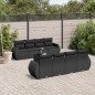 vidaXL 9-tlg. Garten-Sofagarnitur mit Kissen Schwarz Poly Rattan vidaXL 9-tlg. Garten-Sofagarnitur mit Kissen Schwarz Poly Rattan
