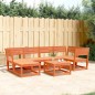 vidaXL 6-tlg. Garten-Sofagarnitur Wachsbraun Massivholz Kiefer vidaXL 6-tlg. Garten-Sofagarnitur Wachsbraun Massivholz Kiefer