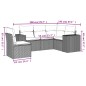 vidaXL 5-tlg. Garten-Sofagarnitur mit Kissen Schwarz Poly Rattan vidaXL 5-tlg. Garten-Sofagarnitur mit Kissen Schwarz Poly Rattan