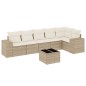 vidaXL 7-tlg. Garten-Sofagarnitur mit Kissen Beige Poly Rattan vidaXL 7-tlg. Garten-Sofagarnitur mit Kissen Beige Poly Rattan
