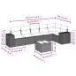 vidaXL 7-tlg. Garten-Sofagarnitur mit Kissen Beige Poly Rattan vidaXL 7-tlg. Garten-Sofagarnitur mit Kissen Beige Poly Rattan