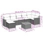 vidaXL 8-tlg. Garten-Sofagarnitur mit Kissen Schwarz Poly Rattan vidaXL 8-tlg. Garten-Sofagarnitur mit Kissen Schwarz Poly Rattan