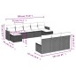 vidaXL 10-tlg. Garten-Sofagarnitur mit Kissen Beige Poly Rattan vidaXL 10-tlg. Garten-Sofagarnitur mit Kissen Beige Poly Rattan