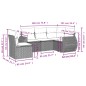 vidaXL 5-tlg. Garten-Sofagarnitur mit Kissen Beige Poly Rattan vidaXL 5-tlg. Garten-Sofagarnitur mit Kissen Beige Poly Rattan