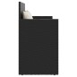 vidaXL Gartenbank mit Kissen Schwarz Poly Rattan vidaXL Gartenbank mit Kissen Schwarz Poly Rattan
