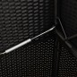 vidaXL Gartenbank mit Kissen Schwarz Poly Rattan vidaXL Gartenbank mit Kissen Schwarz Poly Rattan