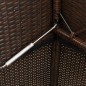 vidaXL Gartenbank mit Kissen Braun Poly Rattan vidaXL Gartenbank mit Kissen Braun Poly Rattan