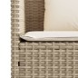 vidaXL Gartenbank mit Kissen Beige Poly Rattan vidaXL Gartenbank mit Kissen Beige Poly Rattan
