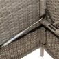 vidaXL Gartenbank mit Kissen Hellgrau Poly Rattan vidaXL Gartenbank mit Kissen Hellgrau Poly Rattan