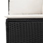 vidaXL 6-tlg. Garten-Sofagarnitur mit Kissen Schwarz Poly Rattan vidaXL 6-tlg. Garten-Sofagarnitur mit Kissen Schwarz Poly Rattan
