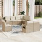 vidaXL 8-tlg. Garten-Sofagarnitur mit Kissen Beige Poly Rattan vidaXL 8-tlg. Garten-Sofagarnitur mit Kissen Beige Poly Rattan