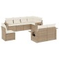 vidaXL 8-tlg. Garten-Sofagarnitur mit Kissen Beige Poly Rattan vidaXL 8-tlg. Garten-Sofagarnitur mit Kissen Beige Poly Rattan