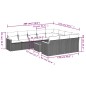 vidaXL 11-tlg. Garten-Sofagarnitur mit Kissen Grau Poly Rattan vidaXL 11-tlg. Garten-Sofagarnitur mit Kissen Grau Poly Rattan