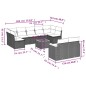 vidaXL 10-tlg. Garten-Sofagarnitur mit Kissen Beige Poly Rattan vidaXL 10-tlg. Garten-Sofagarnitur mit Kissen Beige Poly Rattan