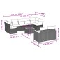 vidaXL 10-tlg. Garten-Sofagarnitur mit Kissen Grau Poly Rattan vidaXL 10-tlg. Garten-Sofagarnitur mit Kissen Grau Poly Rattan