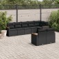 vidaXL 8-tlg. Garten-Sofagarnitur mit Kissen Schwarz Poly Rattan vidaXL 8-tlg. Garten-Sofagarnitur mit Kissen Schwarz Poly Rattan