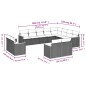 vidaXL 12-tlg. Garten-Sofagarnitur mit Kissen Grau Poly Rattan vidaXL 12-tlg. Garten-Sofagarnitur mit Kissen Grau Poly Rattan