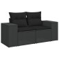 vidaXL 6-tlg. Garten-Sofagarnitur mit Kissen Schwarz Poly Rattan vidaXL 6-tlg. Garten-Sofagarnitur mit Kissen Schwarz Poly Rattan