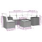 vidaXL 6-tlg. Garten-Sofagarnitur mit Kissen Schwarz Poly Rattan vidaXL 6-tlg. Garten-Sofagarnitur mit Kissen Schwarz Poly Rattan