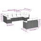 vidaXL 9-tlg. Garten-Sofagarnitur mit Kissen Beige Poly Rattan vidaXL 9-tlg. Garten-Sofagarnitur mit Kissen Beige Poly Rattan