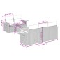 vidaXL 6-tlg. Garten-Sofagarnitur mit Kissen Beige Poly Rattan vidaXL 6-tlg. Garten-Sofagarnitur mit Kissen Beige Poly Rattan