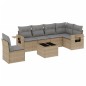 vidaXL 7-tlg. Garten-Sofagarnitur mit Kissen Beige Poly Rattan vidaXL 7-tlg. Garten-Sofagarnitur mit Kissen Beige Poly Rattan