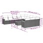 vidaXL 12-tlg. Garten-Sofagarnitur mit Kissen Beige Poly Rattan vidaXL 12-tlg. Garten-Sofagarnitur mit Kissen Beige Poly Rattan