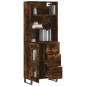 Highboard Räuchereiche 69,5x34x180 cm Holzwerkstoff Highboard Räuchereiche 69,5x34x180 cm Holzwerkstoff