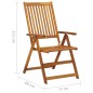 Garten-Liegestühle 4 Stk. mit Kissen Akazie Massivholz Garten-Liegestühle 4 Stk. mit Kissen Akazie Massivholz