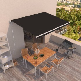 vidaXL Markise Automatisch Einziehbar 400x350 cm Anthrazit