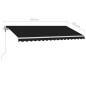 vidaXL Standmarkise Automatisch 450x350 cm Anthrazit vidaXL Standmarkise Automatisch 450x350 cm Anthrazit