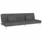 vidaXL Schlafsofa 2-Sitzer mit 2 Kissen Dunkelgrau Stoff vidaXL Schlafsofa 2-Sitzer mit 2 Kissen Dunkelgrau Stoff