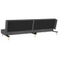 vidaXL Schlafsofa 2-Sitzer mit 2 Kissen Dunkelgrau Stoff vidaXL Schlafsofa 2-Sitzer mit 2 Kissen Dunkelgrau Stoff