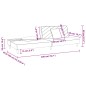 vidaXL Schlafsofa 2-Sitzer mit 2 Kissen Dunkelgrau Stoff vidaXL Schlafsofa 2-Sitzer mit 2 Kissen Dunkelgrau Stoff