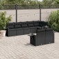 vidaXL 8-tlg. Garten-Sofagarnitur mit Kissen Schwarz Poly Rattan vidaXL 8-tlg. Garten-Sofagarnitur mit Kissen Schwarz Poly Rattan