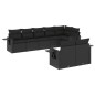 vidaXL 8-tlg. Garten-Sofagarnitur mit Kissen Schwarz Poly Rattan vidaXL 8-tlg. Garten-Sofagarnitur mit Kissen Schwarz Poly Rattan