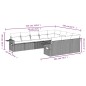 vidaXL 10-tlg. Garten-Sofagarnitur mit Kissen Grau Poly Rattan vidaXL 10-tlg. Garten-Sofagarnitur mit Kissen Grau Poly Rattan