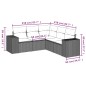 vidaXL 5-tlg. Garten-Sofagarnitur mit Kissen Beige Poly Rattan vidaXL 5-tlg. Garten-Sofagarnitur mit Kissen Beige Poly Rattan