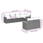 vidaXL 7-tlg. Garten-Sofagarnitur mit Kissen Beige Poly Rattan vidaXL 7-tlg. Garten-Sofagarnitur mit Kissen Beige Poly Rattan